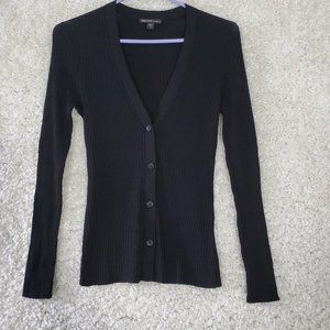James Perse Los Angeles Carmel Cardigan Women 1 US Small Black Button Fitted